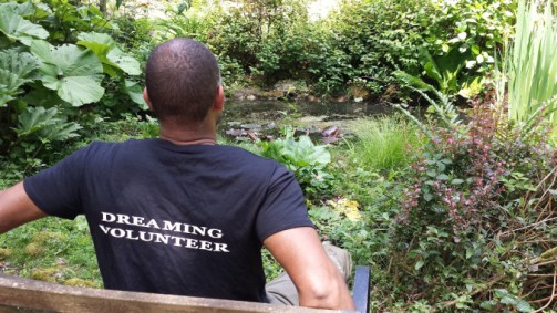 A large black PAM's Bar t-shirt, which was made for the launch of The Doorway to PAM in 2011