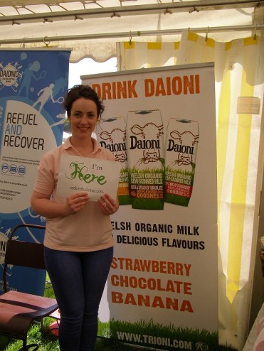 I'm Here with Daoni Organic Milk at the Newcastle Emlyn Food Festival