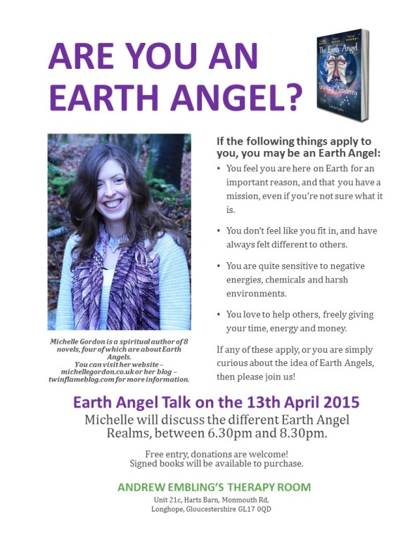 earth angel talk poster april