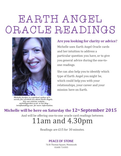 earth angel card reading poster monmouth